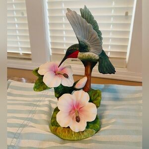 Hummingbird porcelain figurine